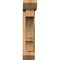 Ekena Millwork Balboa Slat Smooth Bracket w/ Offset Brace, Western Red Cedar, 5 1/2"W x 22"D x 26"H BKT0604X22X26BOA06SWR - alternate 3